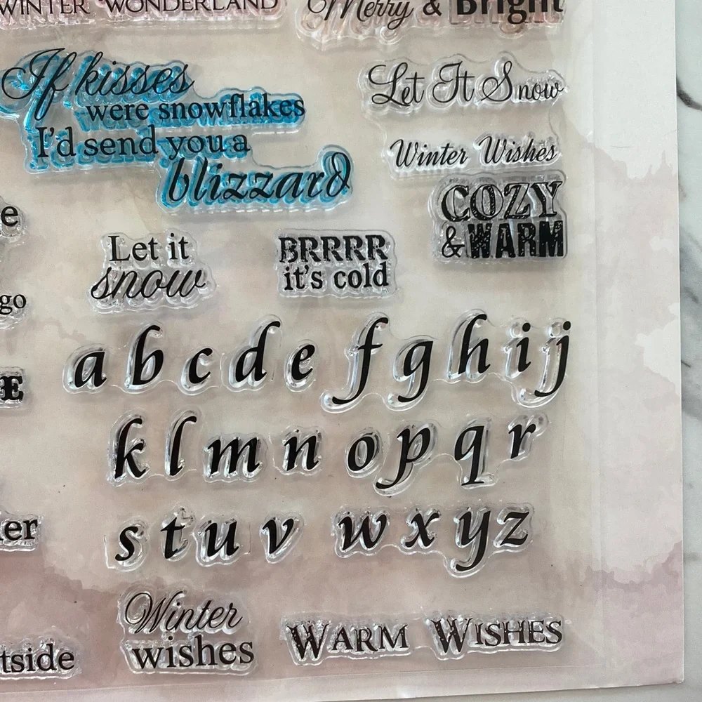 Homemaker Rare Earth Winter Wonderland and Winter Wishes Stamp Sets